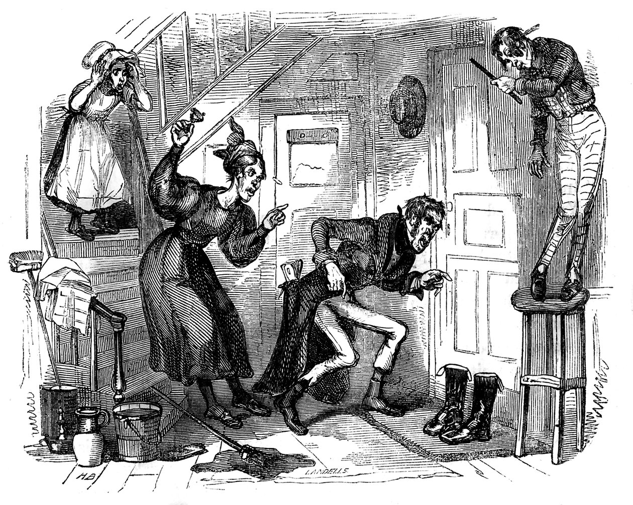 متجر تشارلز ديكنز "The Old Curiosity Shop" بواسطة هابلوت نايت براون