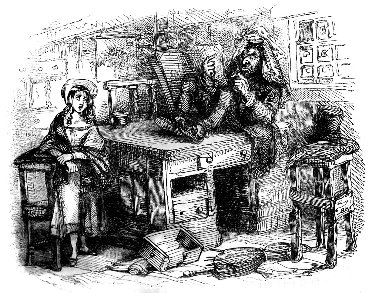 متجر تشارلز ديكنز "The Old Curiosity Shop" بواسطة هابلوت نايت براون