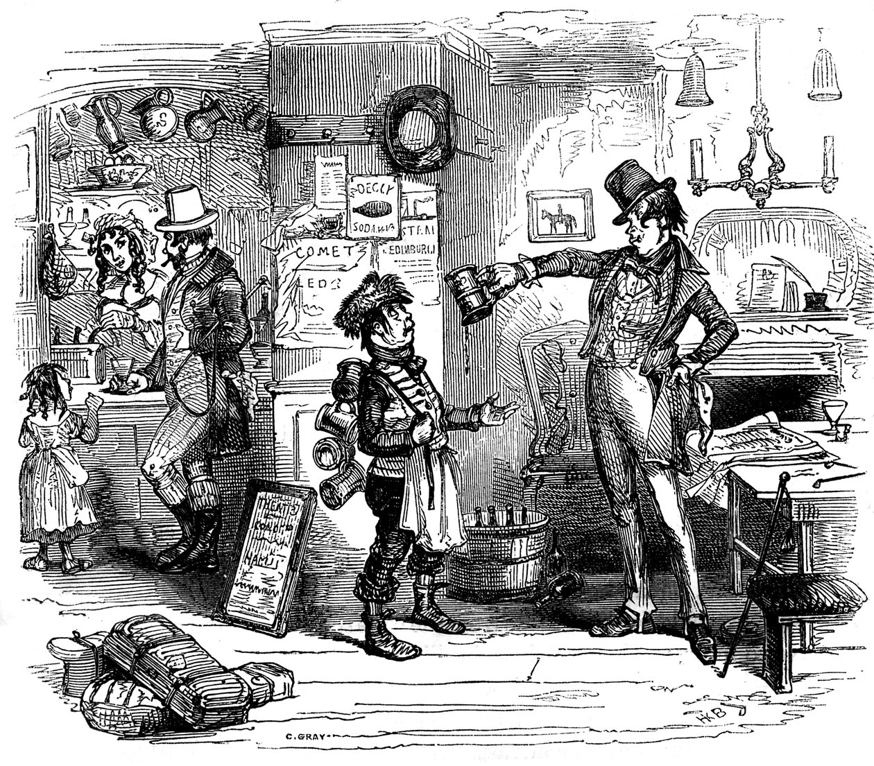 متجر تشارلز ديكنز "The Old Curiosity Shop" بواسطة هابلوت نايت براون