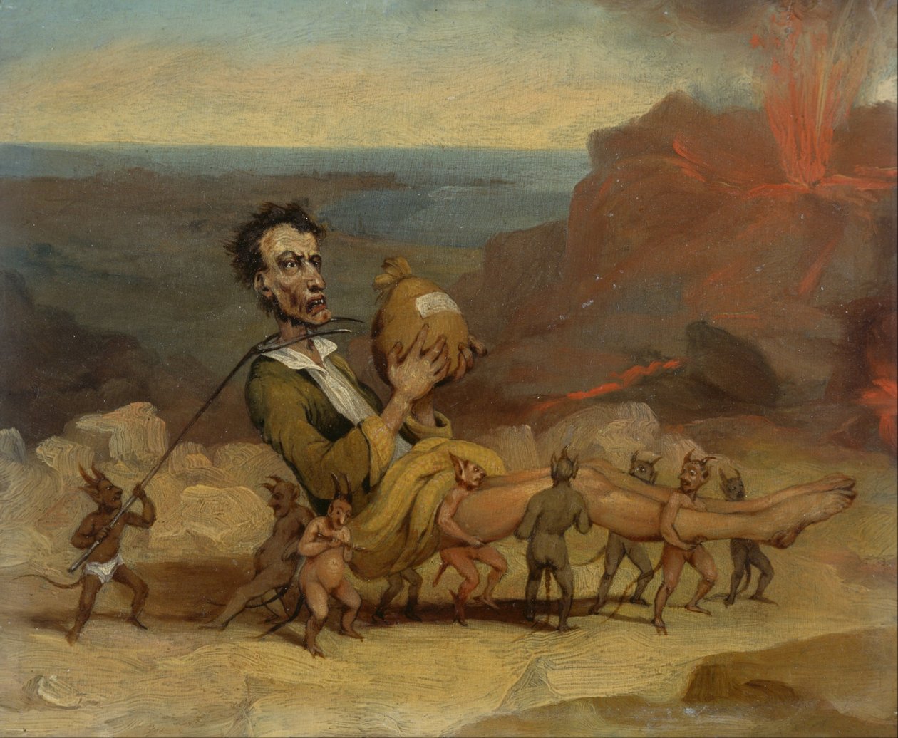 صورة كاريكاتورية لإدوارد بولوير ليتون (1803-1873) بواسطة هابلوت نايت براون