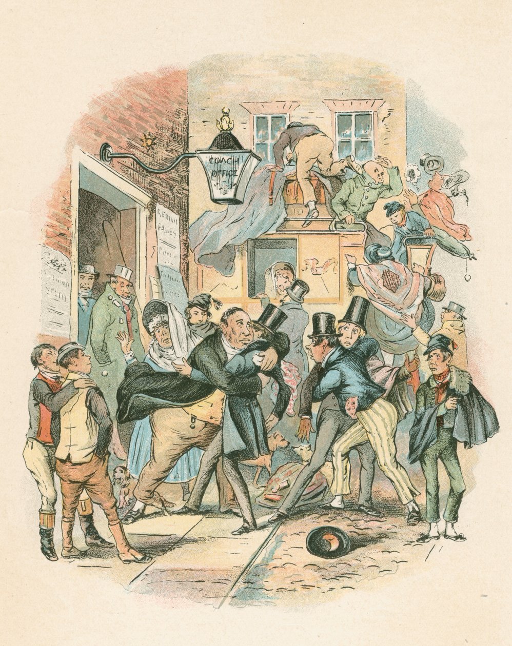 مشهد من نيكولاس نيكلبي تشارلز ديكنز ، 1838-1839 بواسطة هابلوت نايت براون