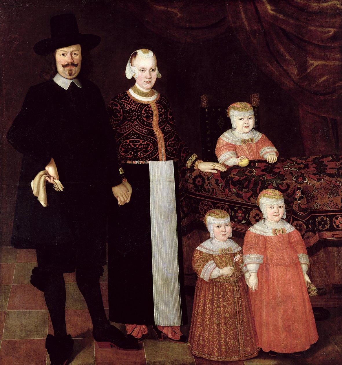 صورة لعائلة هامبورغ ، c.1640 بواسطة سيد هامبورغ