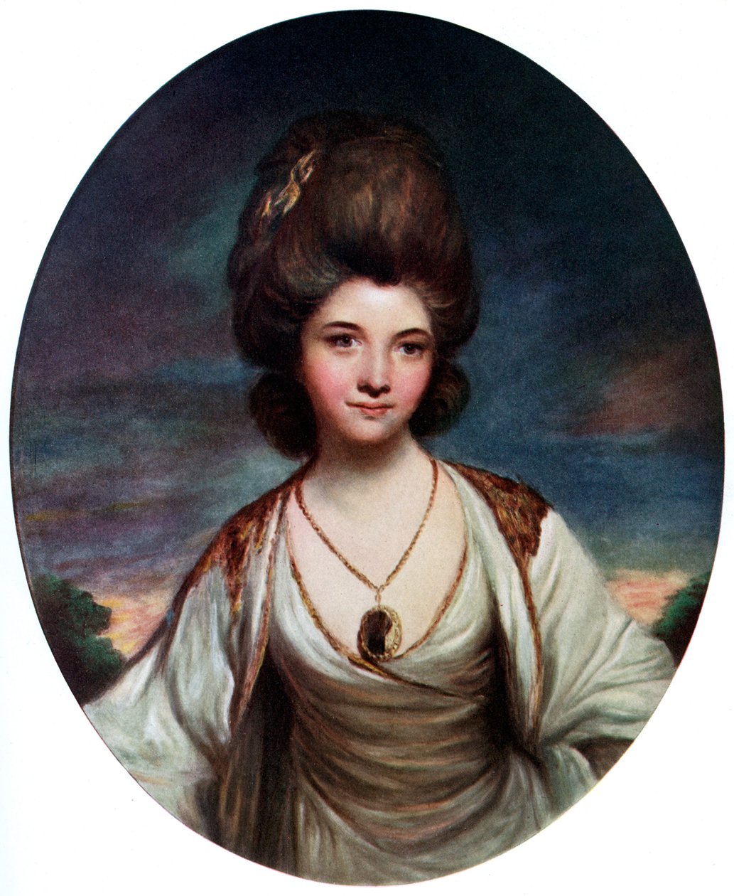 ليدي بيتي كومبتون ، c1780. بواسطة ينبع القنب