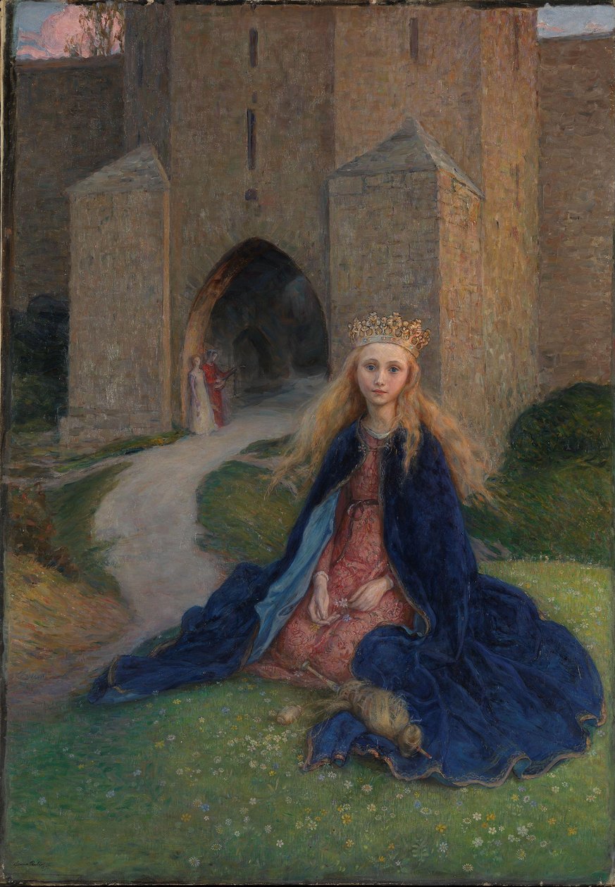 أميرة مع مغزل ، 1896 بواسطة حنا باولي