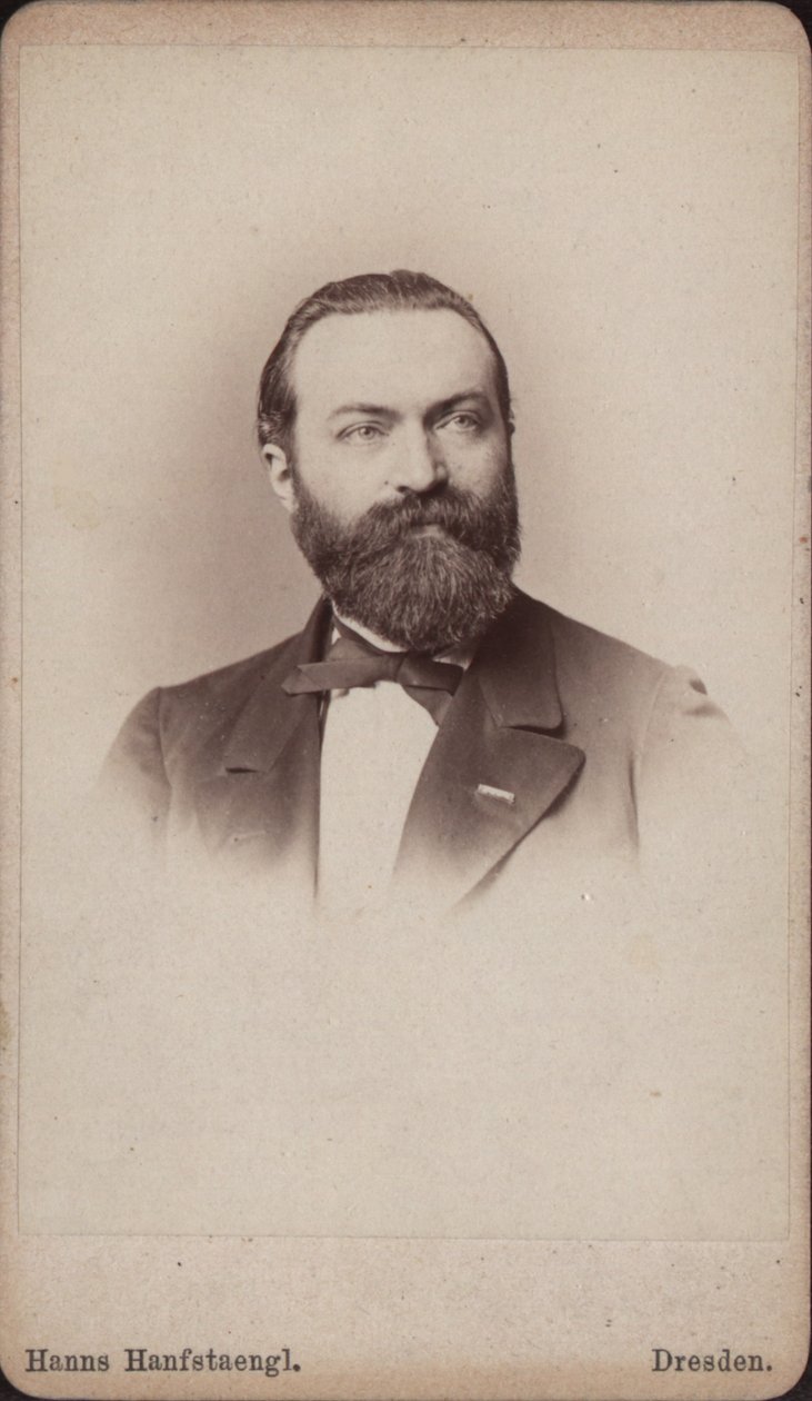 صورة لعازف التشيلو والملحن فريدريش جروتزماخر 1832-1903 ، حوالي 1865. بواسطة هانس هانفستاينجل