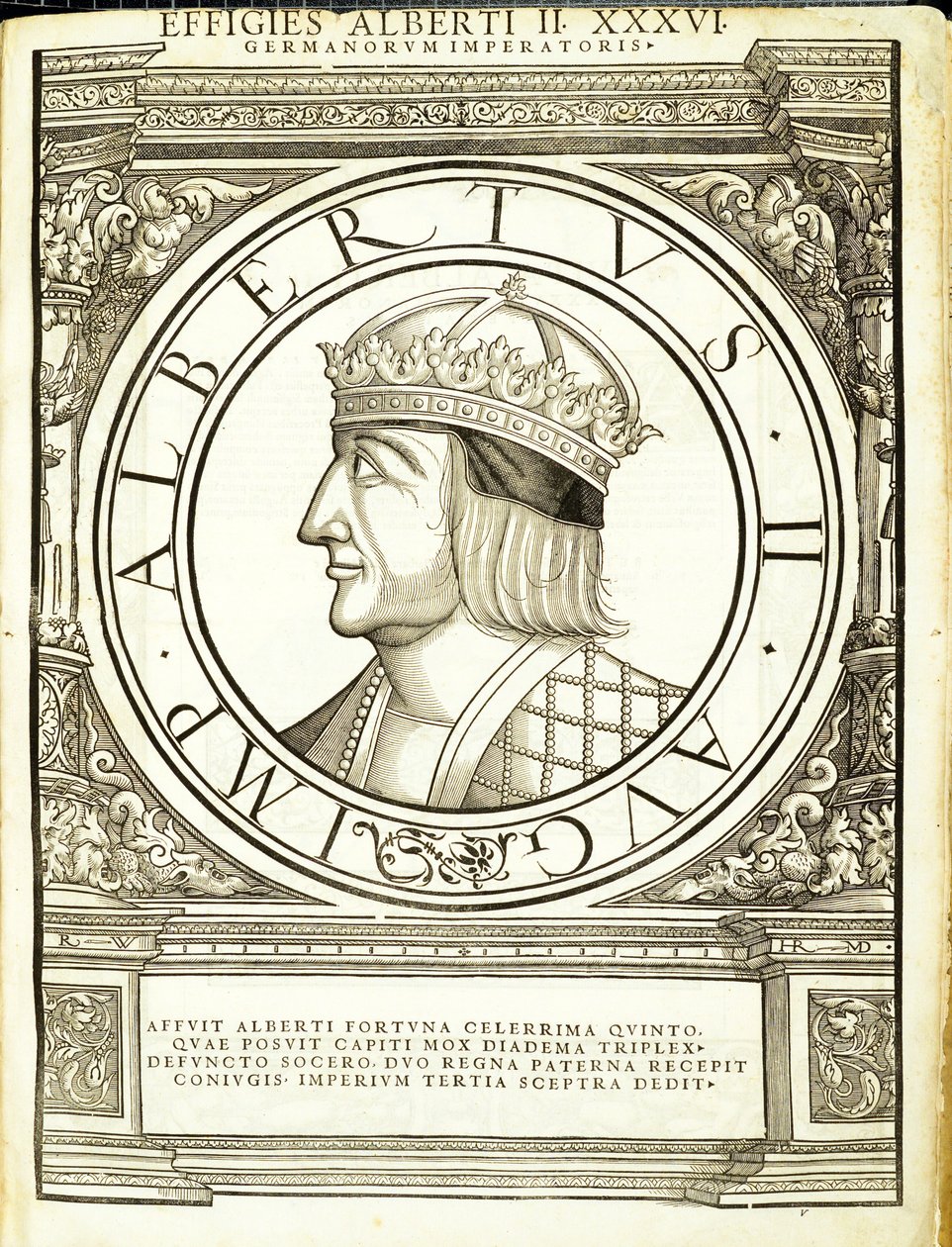 ألبرت 2 ، من القائد العام للشرق الروماني والغرب بصدق العملات القديمة ، نقش رودولف ويسنباخ ، طبعه أندرياس جيسنر ، زيوريخ ، بواسطة هانز رودولف مانويل جيرمان