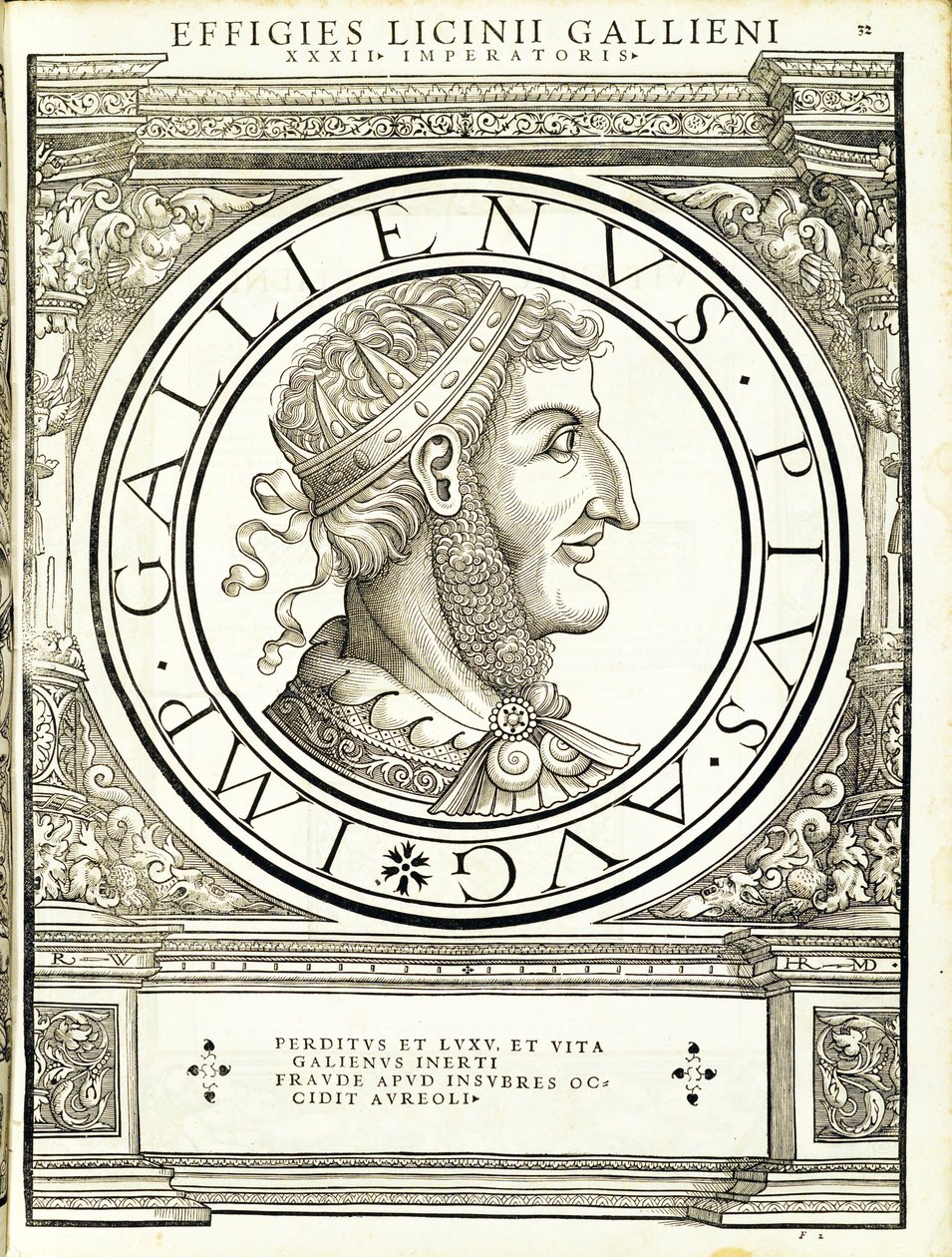 Gallienus ، من القائد العام للشرق الروماني والغرب أصدق الصور من العملات القديمة ، نقش رودولف ويسنباخ ، طبعها أندرياس جيسنر ، زيورخ ، 1 بواسطة هانز رودولف مانويل جيرمان
