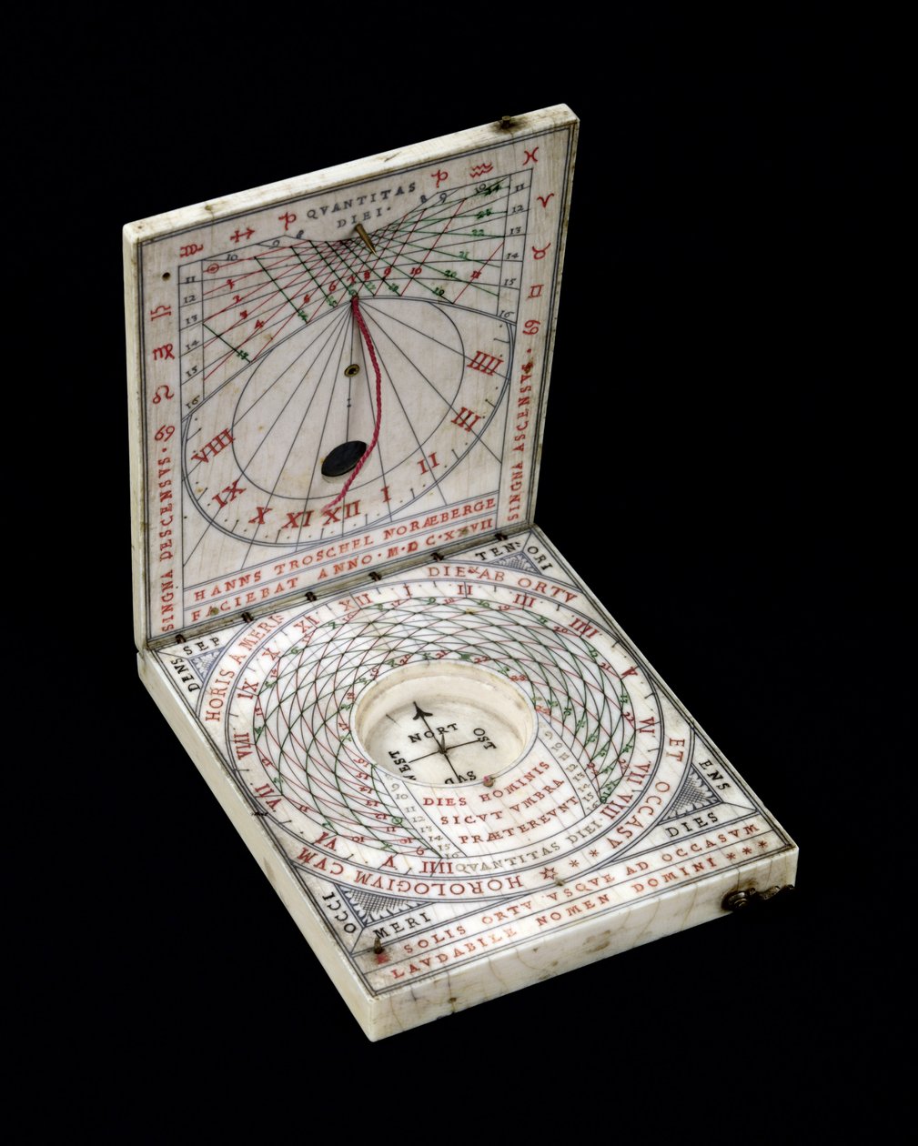 بوصلة بغطاء ، 1627 بواسطة هانز تروشيل