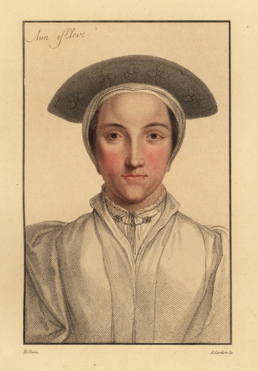 Anne of Cleves أو Amalia of Cleves. ، 1812 (نقش) بواسطة هانز (بعد) هولبين الأصغر