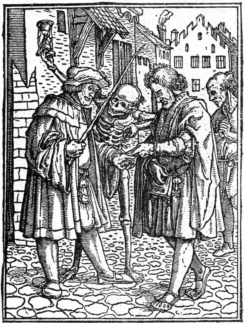 الموت الوهمي لهانس هولباين الأصغر (1497-1543): المحامي (نقش) بواسطة هانز (بعد) هولبين الأصغر