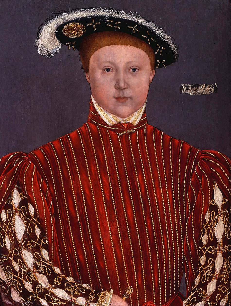 لوحة "صورة إدوارد السادس (1537-1553) ملك إنجلترا" "لدائرة هانز هولبين الأصغر بواسطة هانز (دائرة) هولبين الأصغر