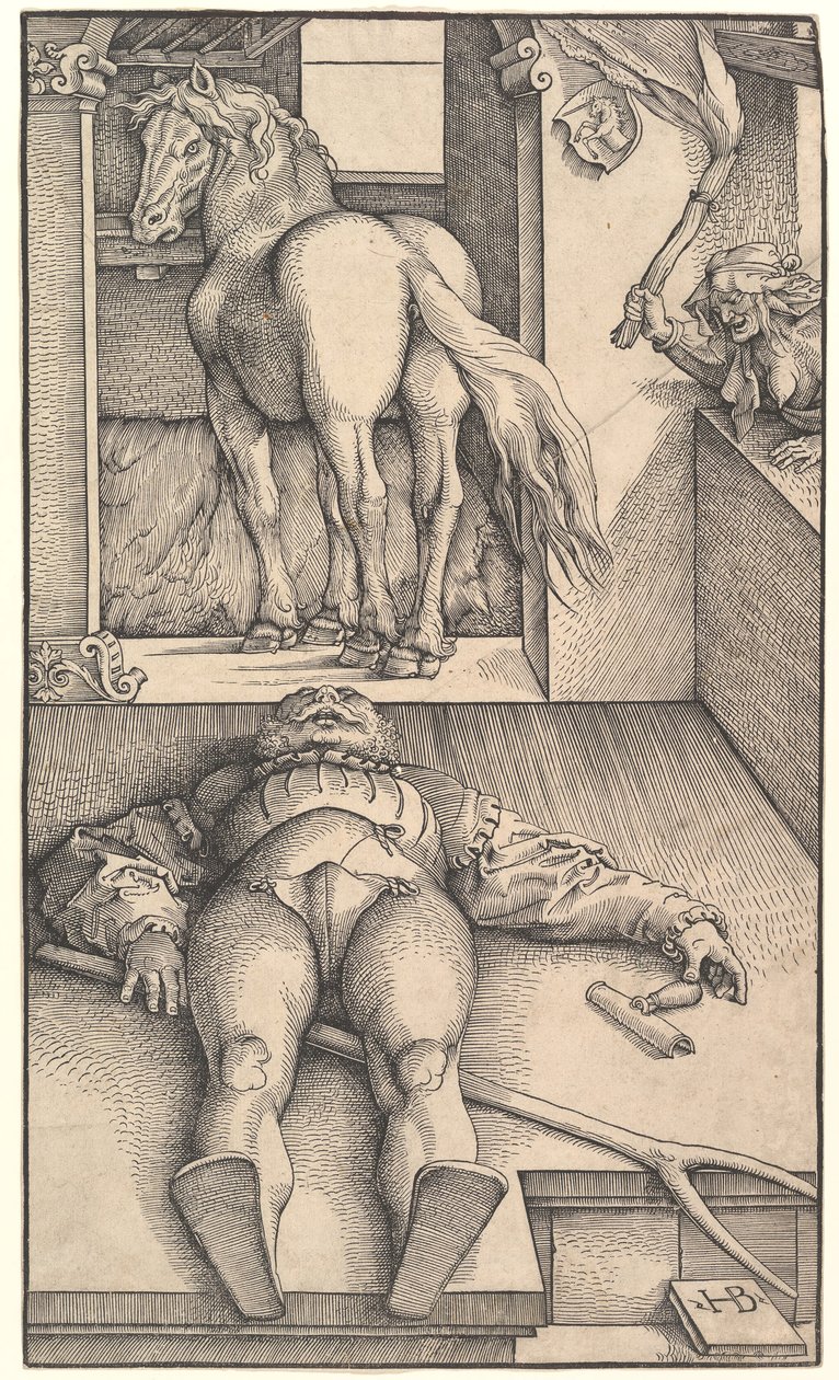 The Bewitched Groom، ca. 1544. بواسطة هانز بالدونج