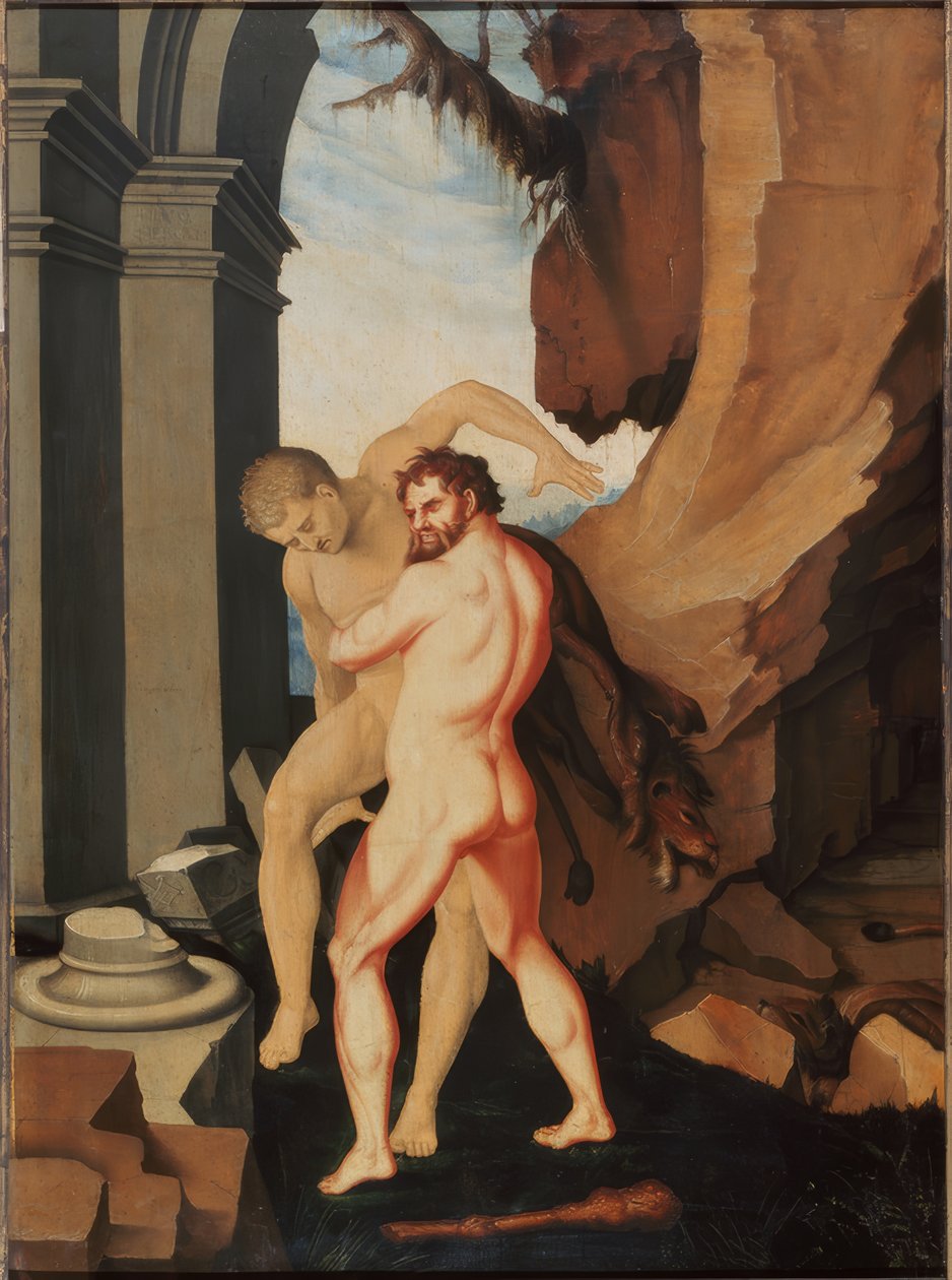 Herkules und Antäus بواسطة هانز بالدونج جرين