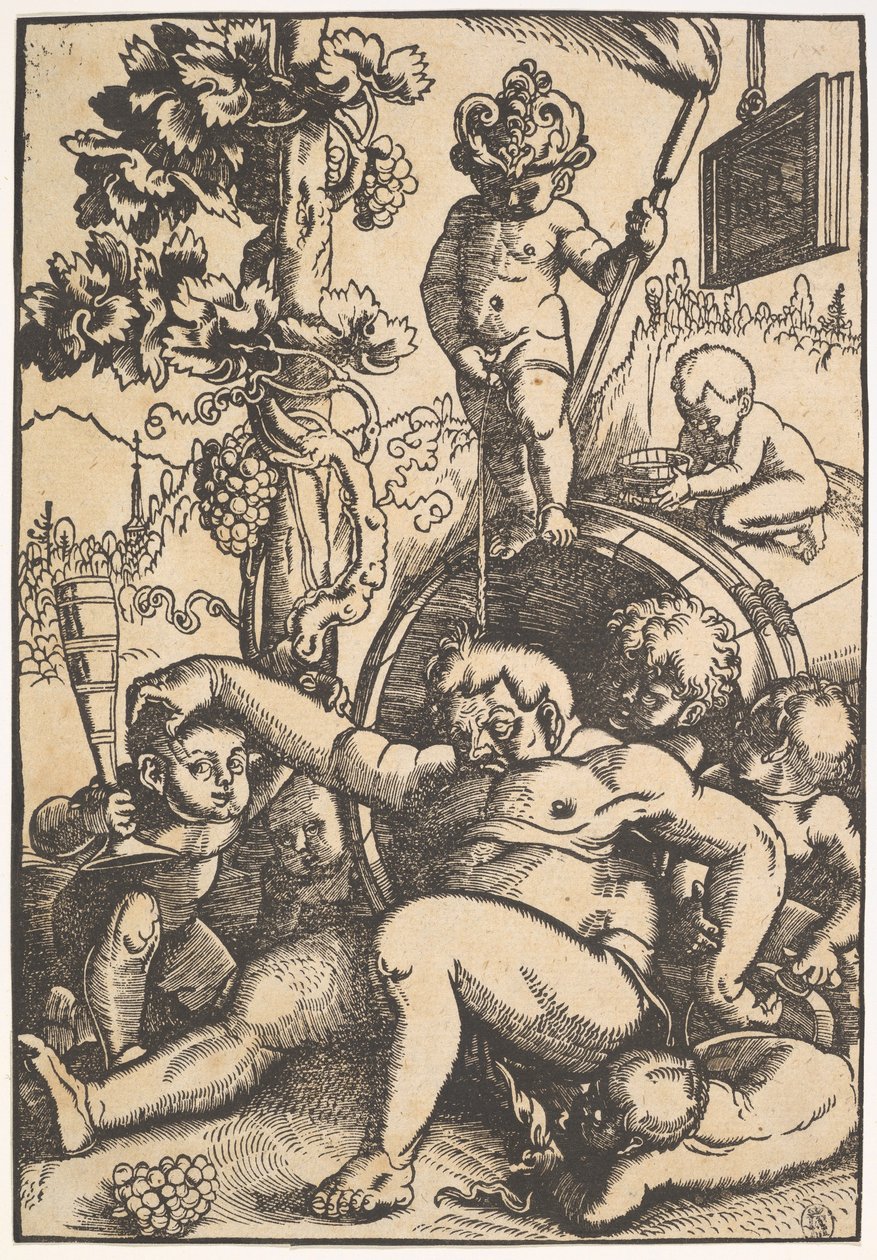 The Drunk Bacchus ، c.1520 بواسطة هانز بالدونج جرين