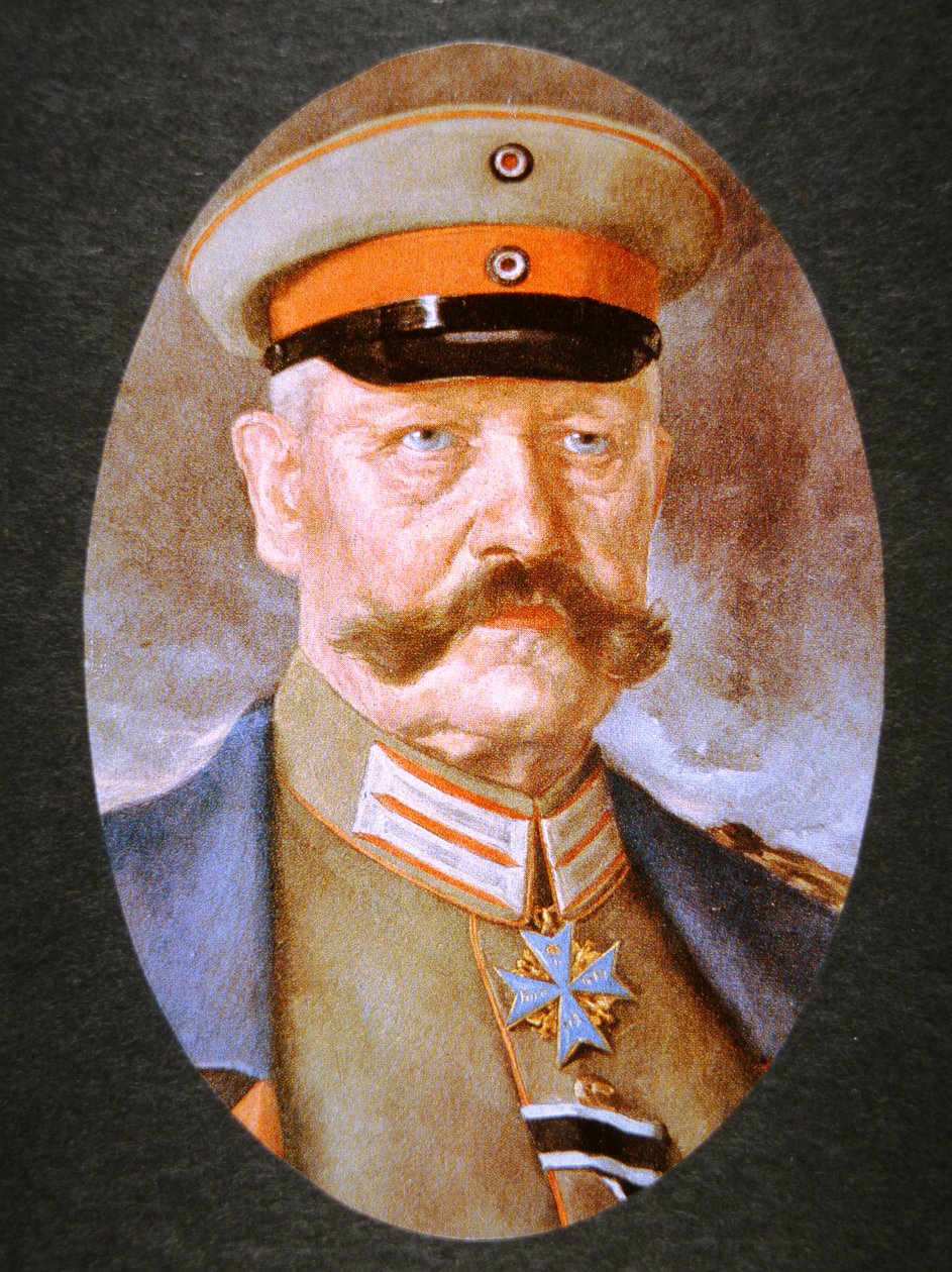 German Field Marshal Paul von Hindenburg (colour litho) بواسطة هانز بست