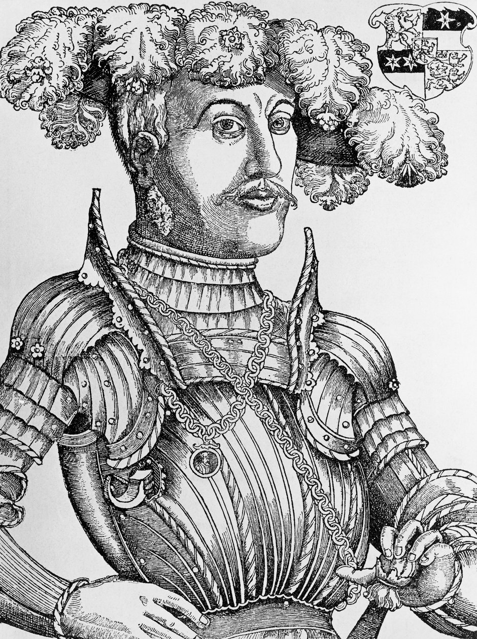 صورة لفيليب الأول ، Landgrave of Hesse ، المعروفة باسم Magnanimous (1504-1567) ، نقش بواسطة Hans Brosamer (1495-1554) بواسطة هانز بروسامر