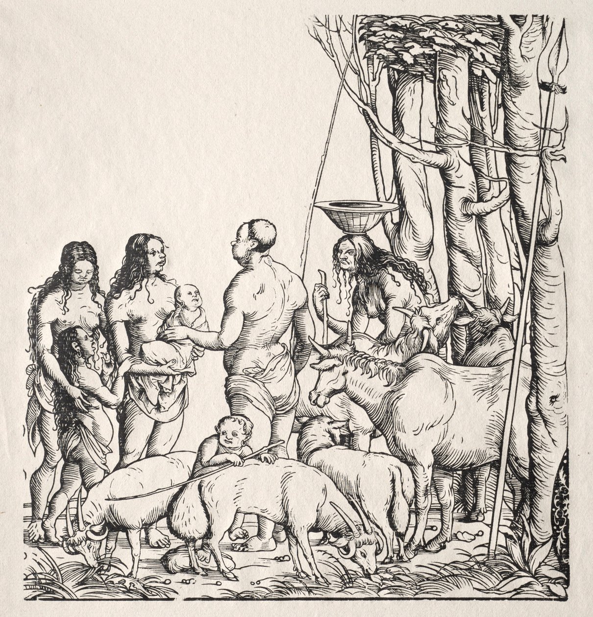 Hottentots مع القطيع. بواسطة هانز برجكمير