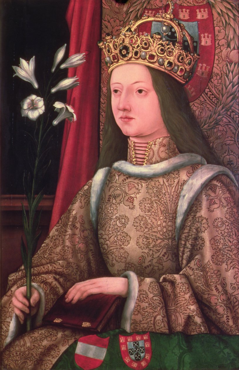 الملكة البرتغالية إليانور (143437-67) زوجة فريدريك الثالث (1415-1493) (نسخة من النسخة الأصلية المفقودة ، 1468 (لوحة) بواسطة هانز برجكمير