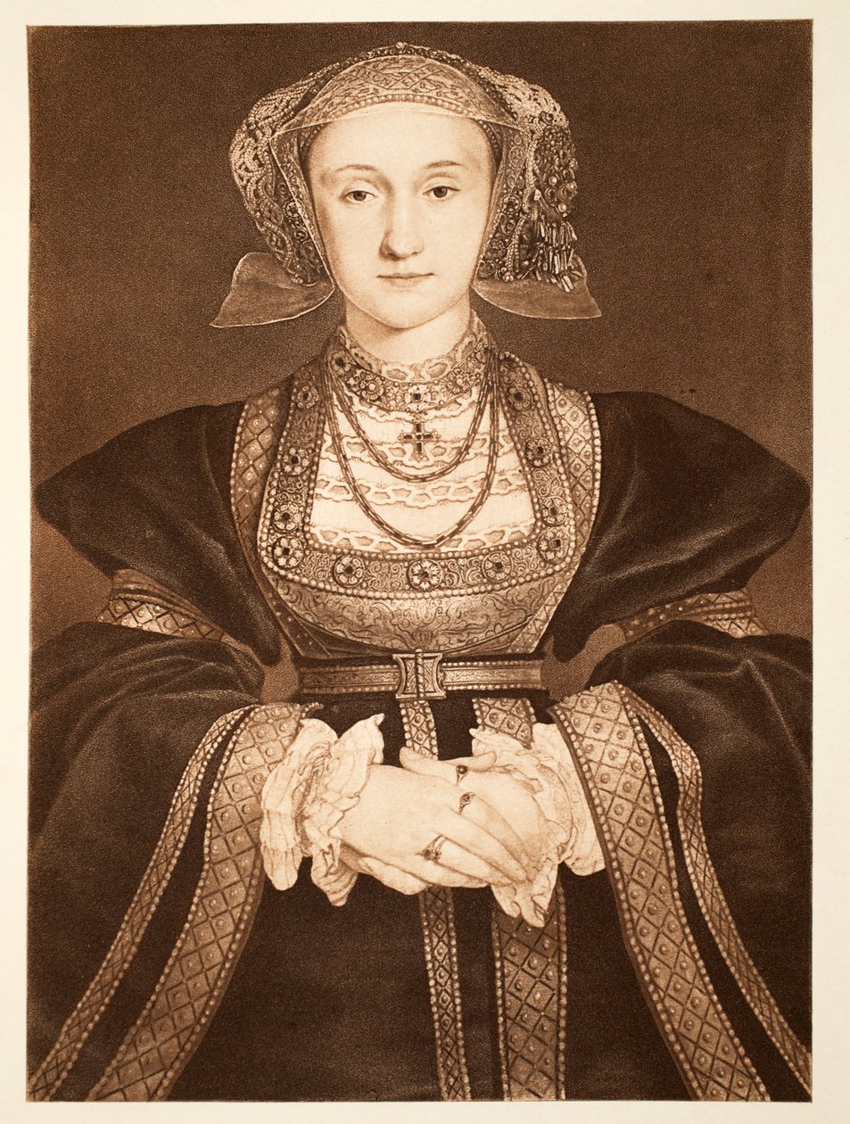 آن كليفز ، c.1539 ، حانة. 1902 (نموذج مصغر) بواسطة هانز هولبين الأصغر