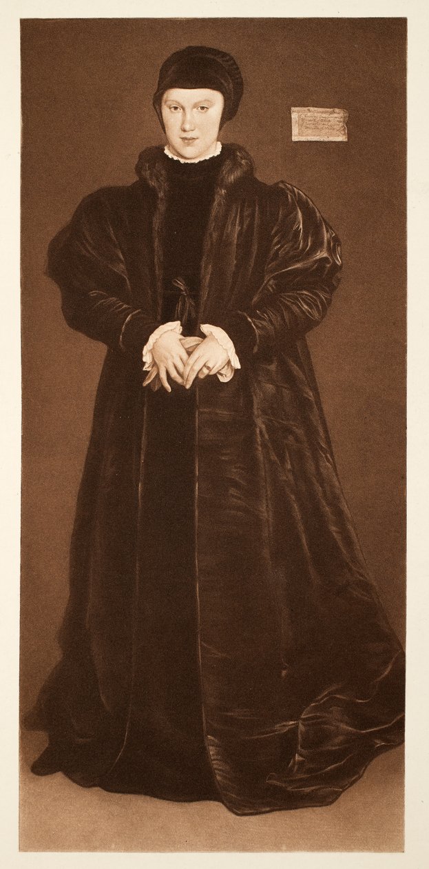 كريستينا من الدنمارك ، دوقة ميلانو ، c.1538 ، حانة. 1640 (نموذج مجمّع) بواسطة هانز هولبين الأصغر