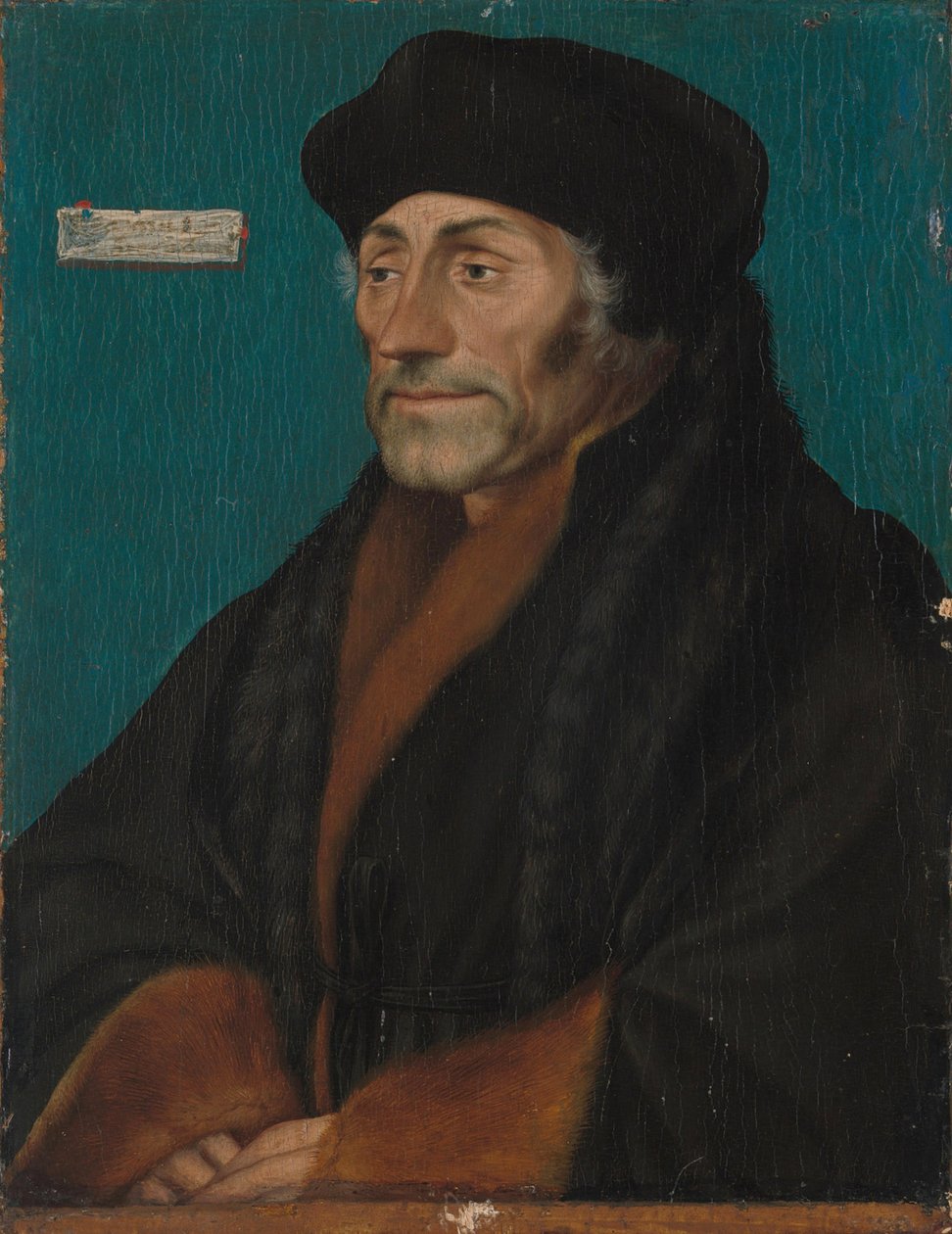 ايراسموس روتردام (1466-1536) بواسطة هانز هولبين الأصغر