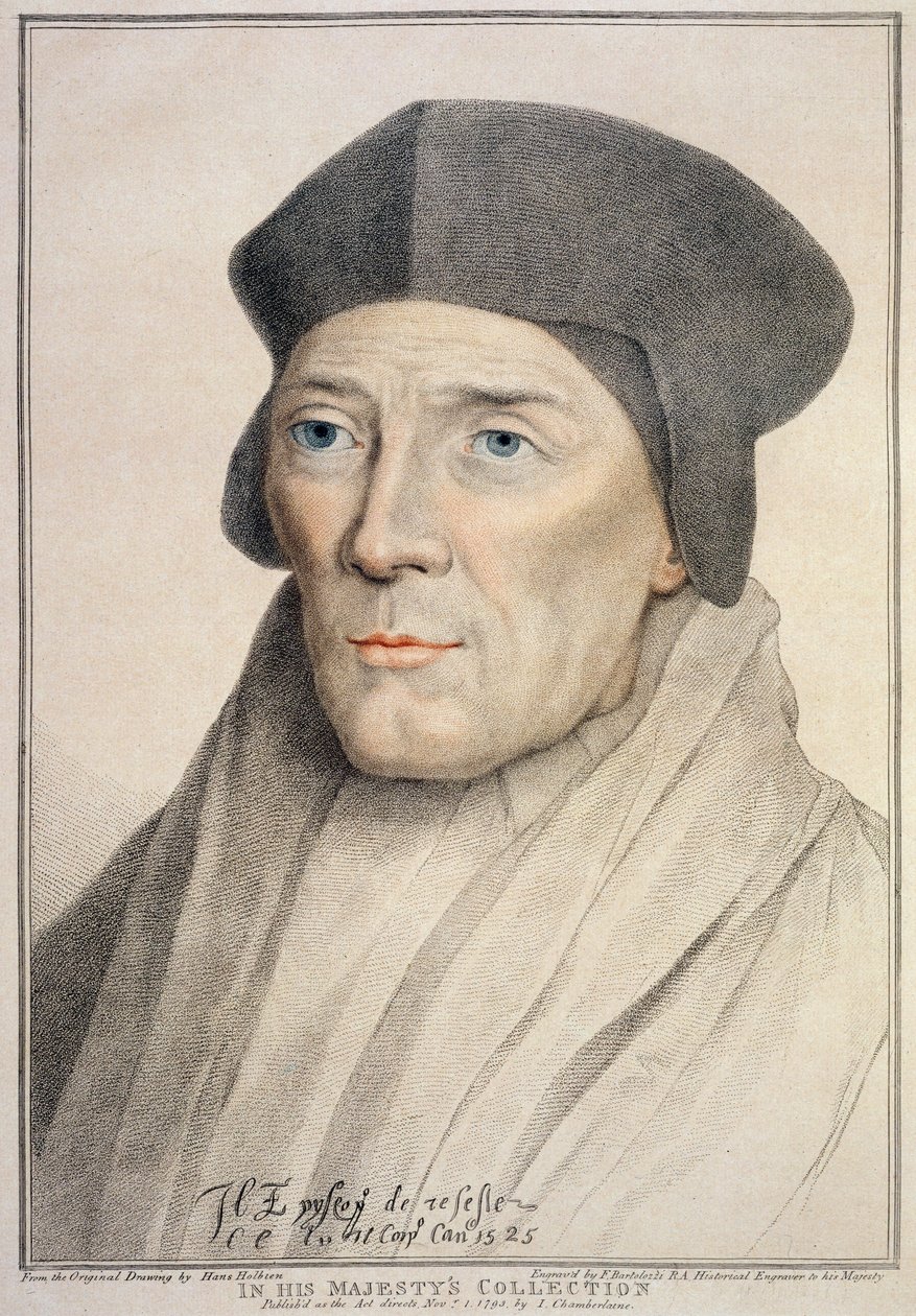 جون فيشر ، أسقف روتشستر (1469-1535) منقوش بواسطة فرانشيسكو بارتولوزي (1727-1815) بواسطة هانز هولبين الأصغر