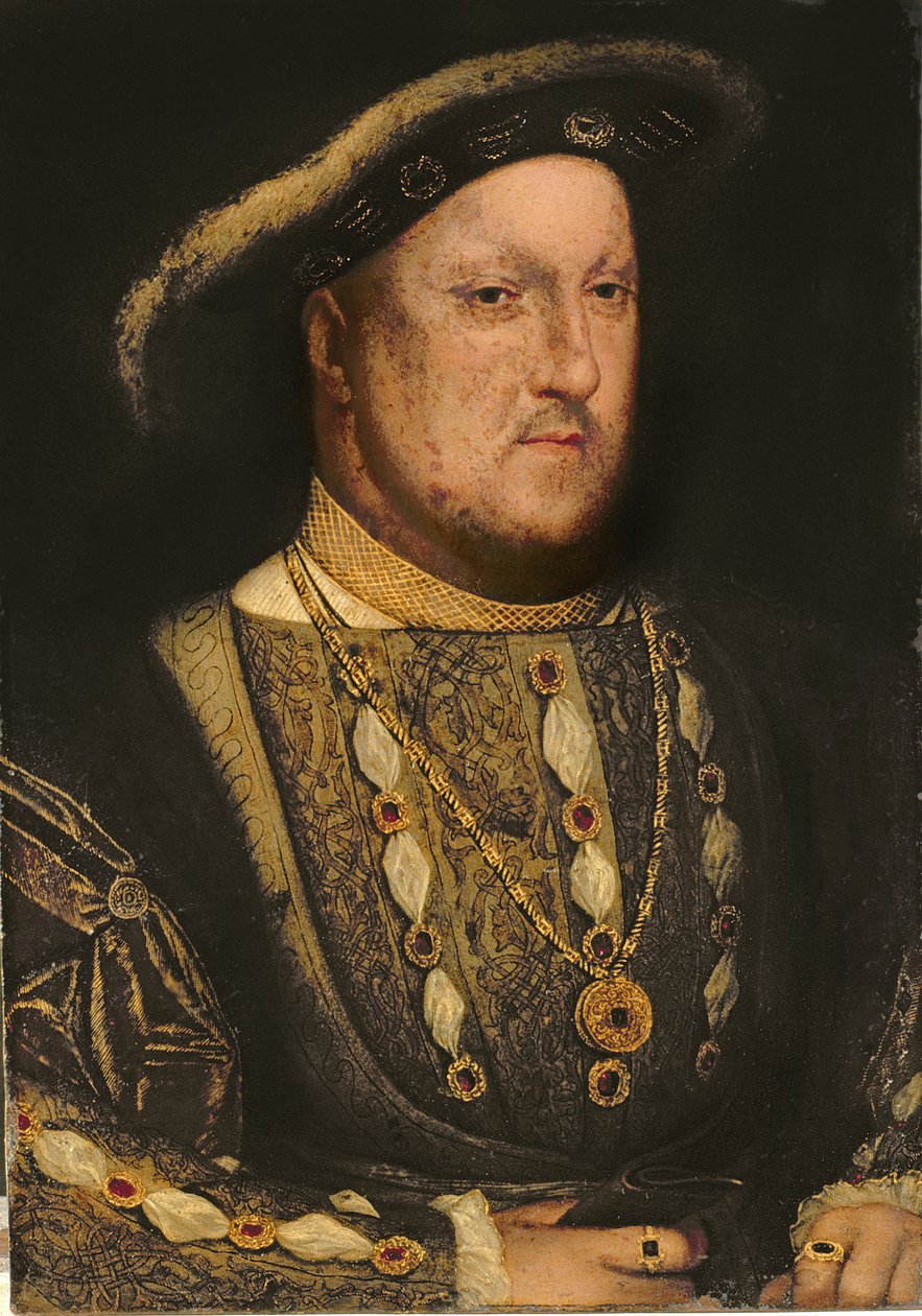 صورة هنري الثامن (1491-1547) ج .1536 (نحاس) بواسطة هانز هولبين الأصغر