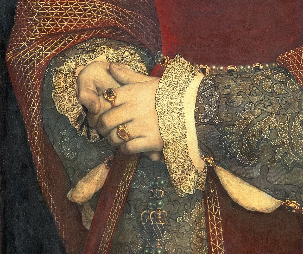 صورة لجين سيمور ، 1536 (تفاصيل 32610) بواسطة هانز هولبين الأصغر