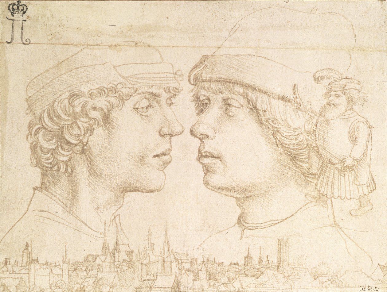 صور لشابين ، قزم وتاون سكيب ، c.1514 (النقطة الفضية) بواسطة هانز هولبين الأصغر