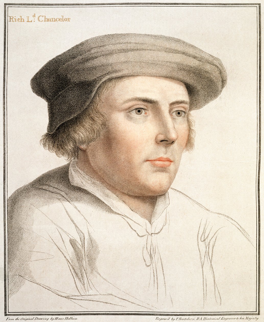 ريتشارد ريتش ، أول بارون ريتش (c.1496-1567) نقشه فرانشيسكو بارتولوزي (1727-1815) بواسطة هانز هولبين الأصغر