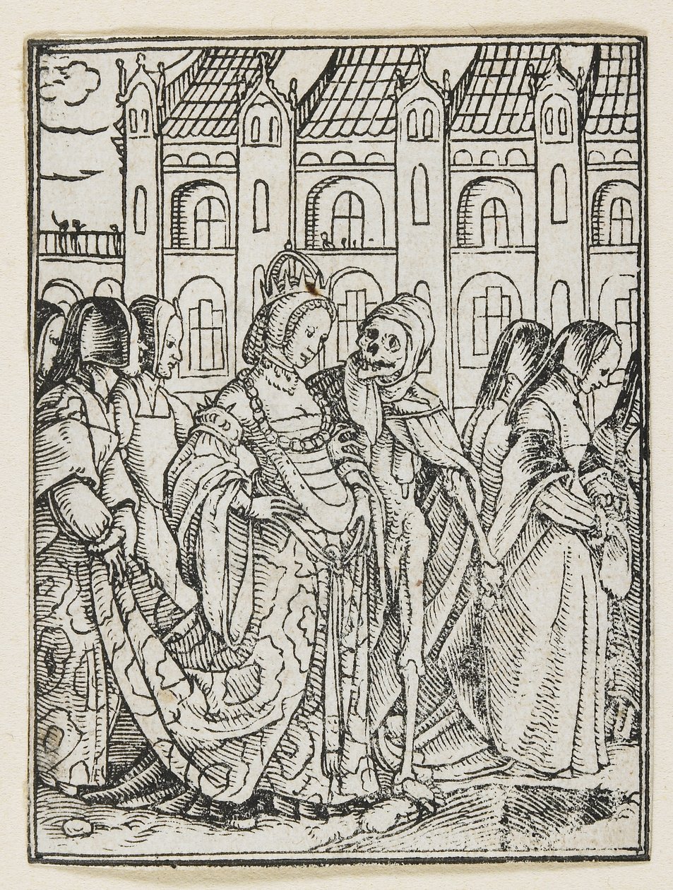 الإمبراطورة من رقصة الموت (ليون) ، 1538 ، 1523-1526 بواسطة هانز هولبين الأصغر