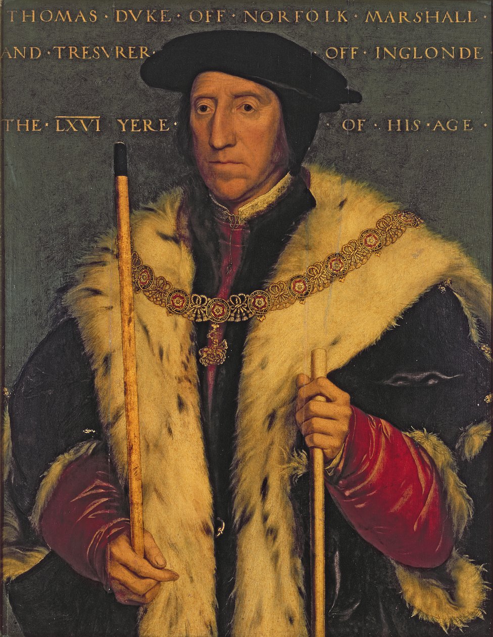 Thomas Howard, 3rd Duke of Norfolk  بواسطة هانز هولبين الأصغر