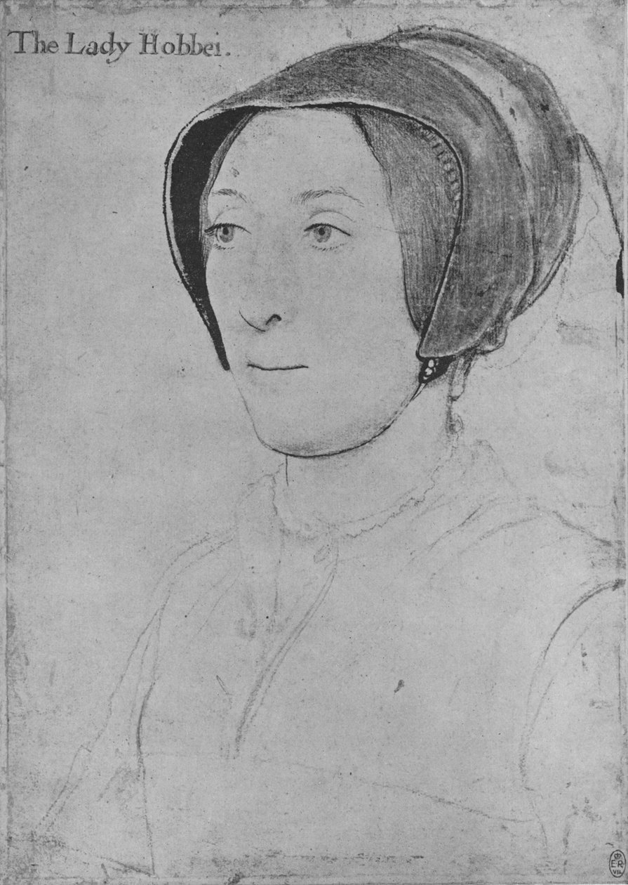 Elizabeth Hoby, c1532-1543 1945 بواسطة هانز هولبين الأصغر