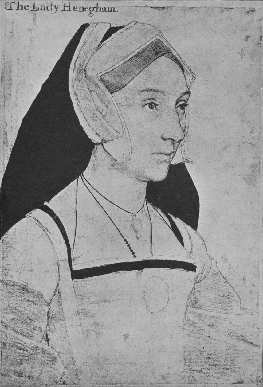 ماري ، سيدة هيفينينغهام ، c1532-1543 1945 بواسطة هانز هولبين الأصغر