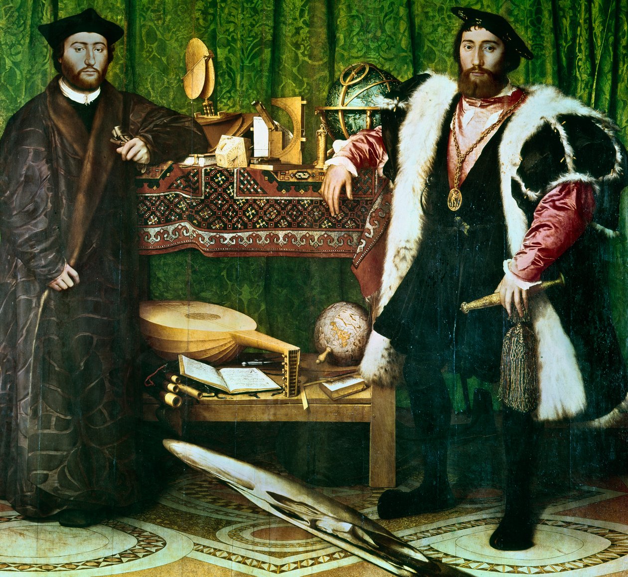 "السفراء" ، 1533. بواسطة هانز هولبين الأصغر