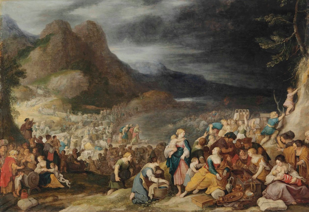 عبور البحر الأحمر، غرق جيش فرعون في الأمواج (خروج 14: 21-26) بواسطة هانز جوردان الثالث