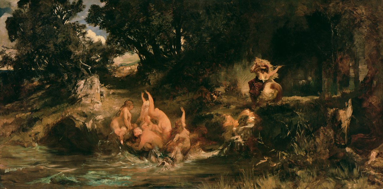 حوريات البحر والنمر ، 1872-1873 بواسطة هانز ماكارت
