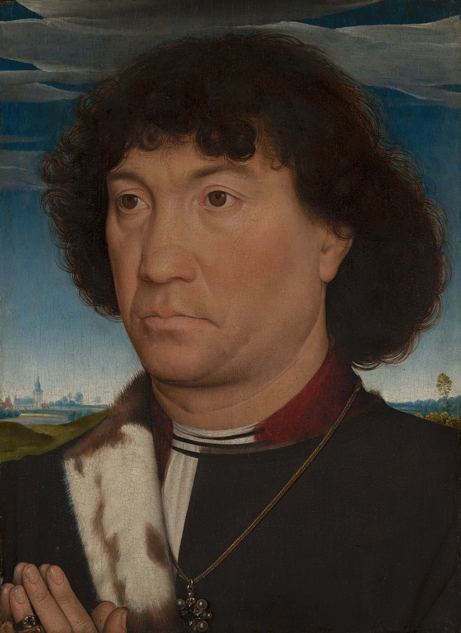 صورة لرجل من عائلة Lespinette ، c.1485-90 بواسطة هانز مملينج