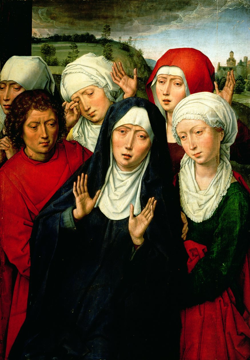 المرأة المقدسة ، اللوحة اليمنى من ترسب Diptych ، c.1492-94 بواسطة هانز مملينج