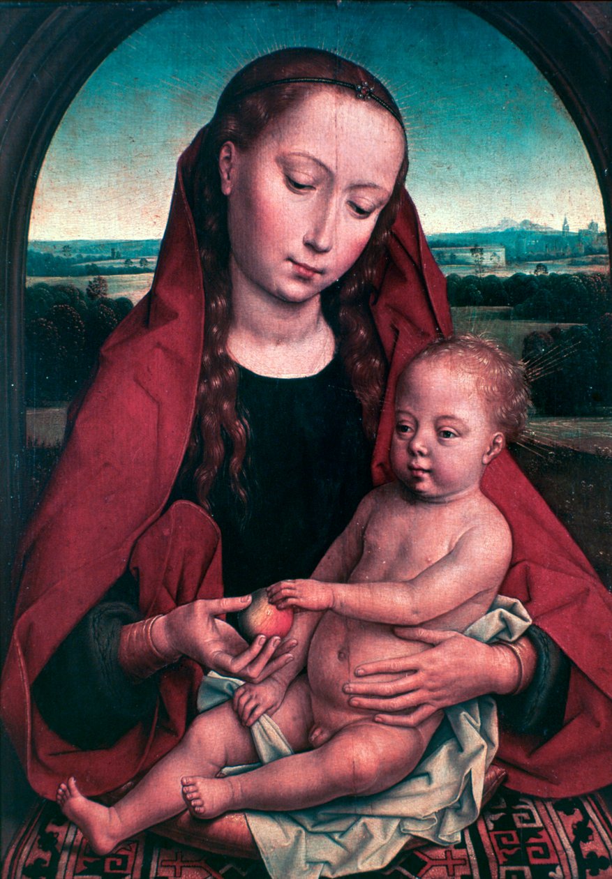 العذراء والطفل ، c1453-1494 بواسطة هانز مملينج