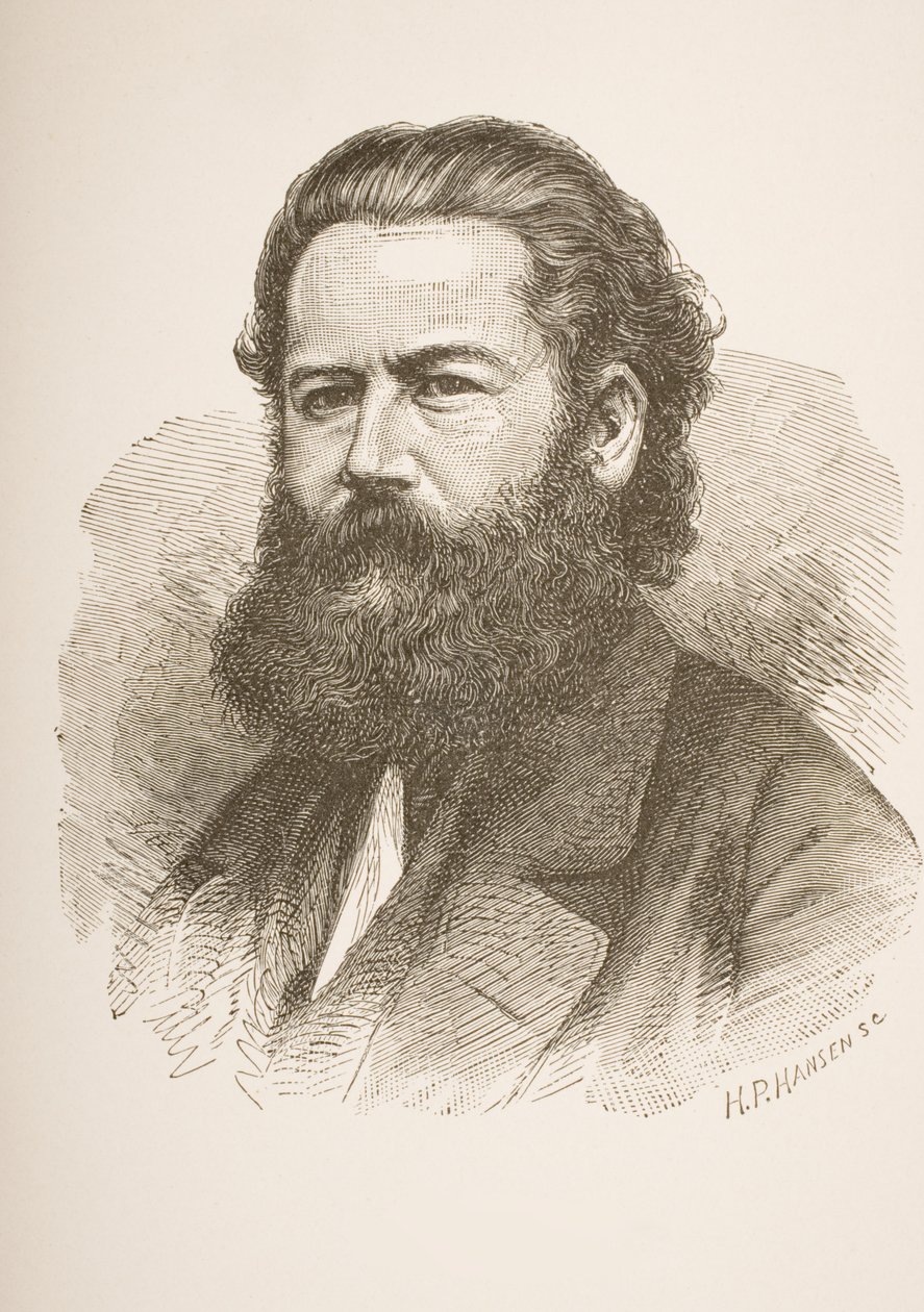 هنريك إبسن (1828-1906) ج 1858 بواسطة هانز بيتر هانسن