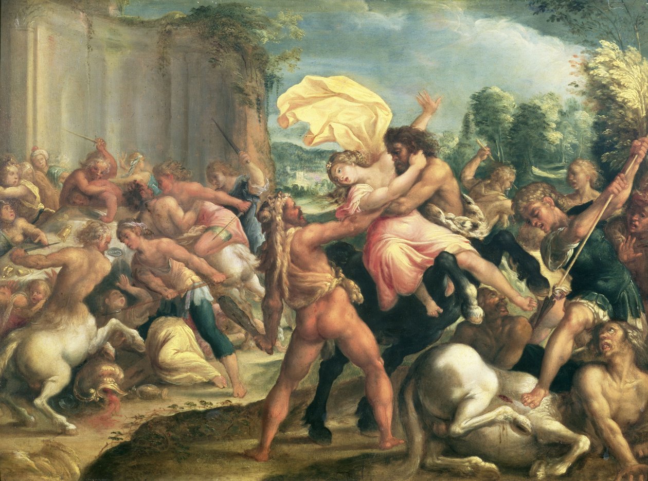 هرقل ، Deianeira و Centaur Eurytion ، c.1600 بواسطة هانز روتينهامر