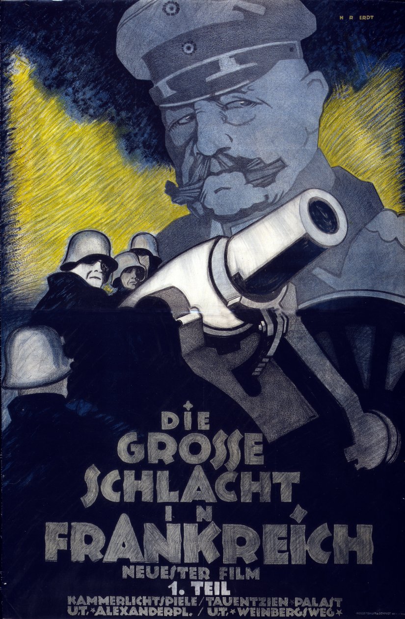 ملصق لفيلم The Great Battle in France بواسطة هانز رودي إردت