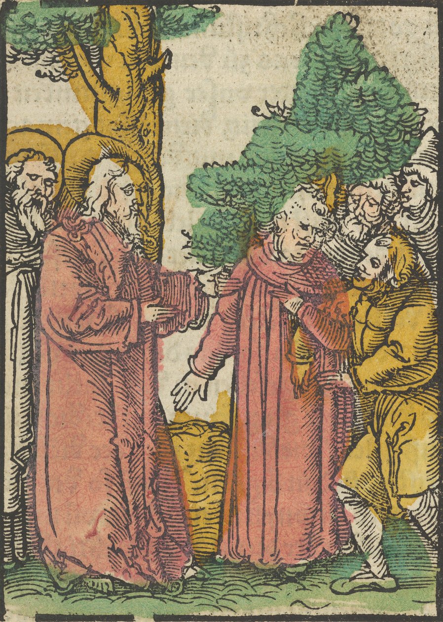 المسيح شفاء الصم البكم ، من Das Plenarium ، 1517. بواسطة هانز شوفلين الأكبر