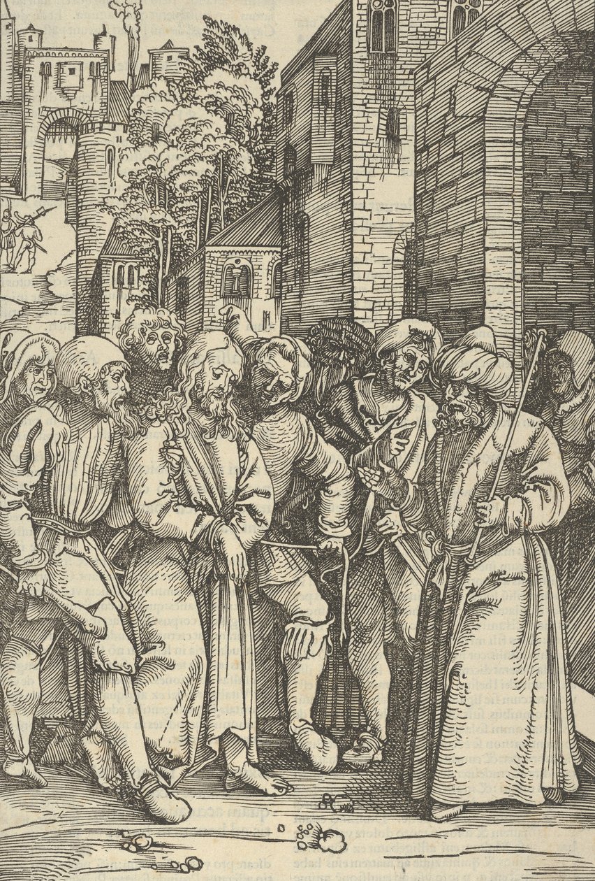 المسيح أمام بيلاطس أمام قصره ، من مرآة آلام ربنا يسوع ج ... ، 1507 بواسطة هانز شوفلين الأكبر