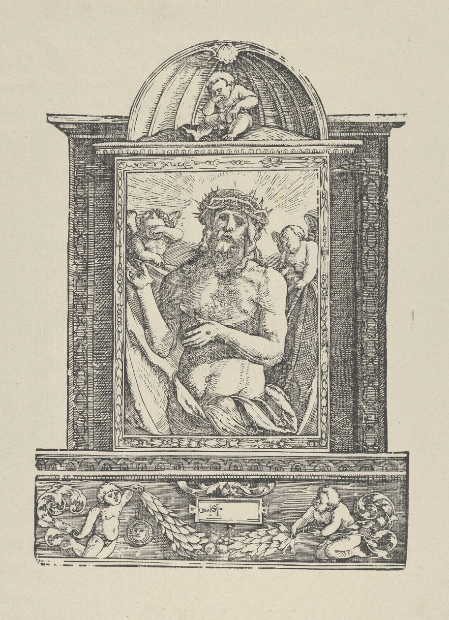 Ecce Homo Man of Sorrows ، 1922. بواسطة هانز شوفلين الأكبر