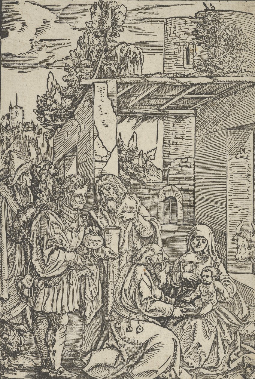 عبادة المجوس ، من Ewangeli ورسالة بولس الرسول ، 1512. بواسطة هانز شوفلين الأكبر