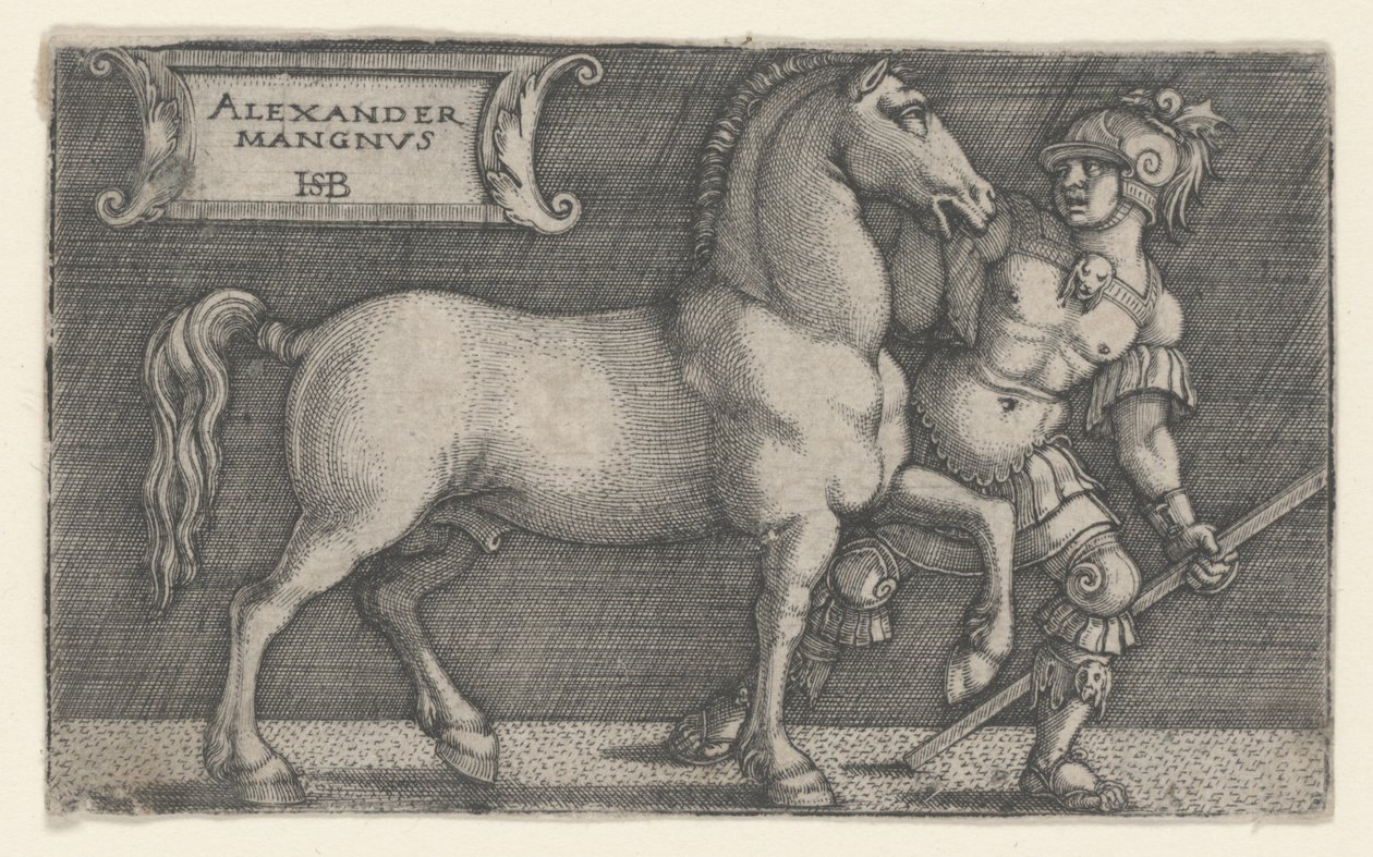 الإسكندر الأكبر Bucephalus 1531-1550 (نقش) بواسطة هانز سيبالد بهام