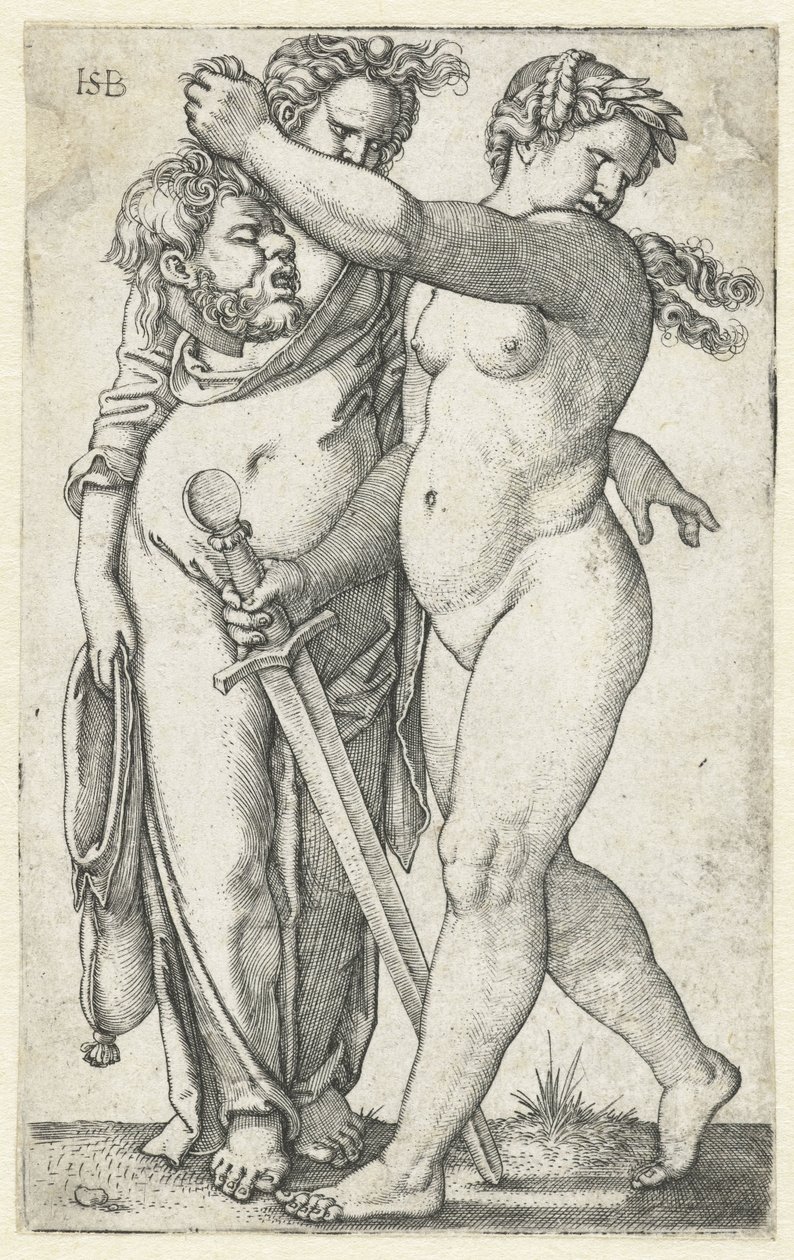 جوديث مع رئيس Holofernes والخادمة بواسطة هانز سيبالد بهام