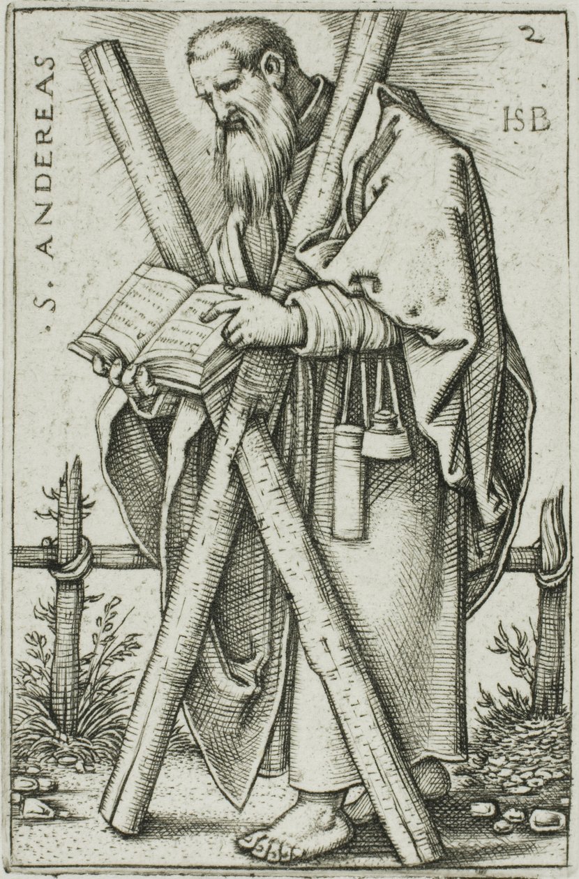 القديس أندراوس ، اللوحة 2 من The Twelve Apostles بواسطة هانز سيبالد بهام